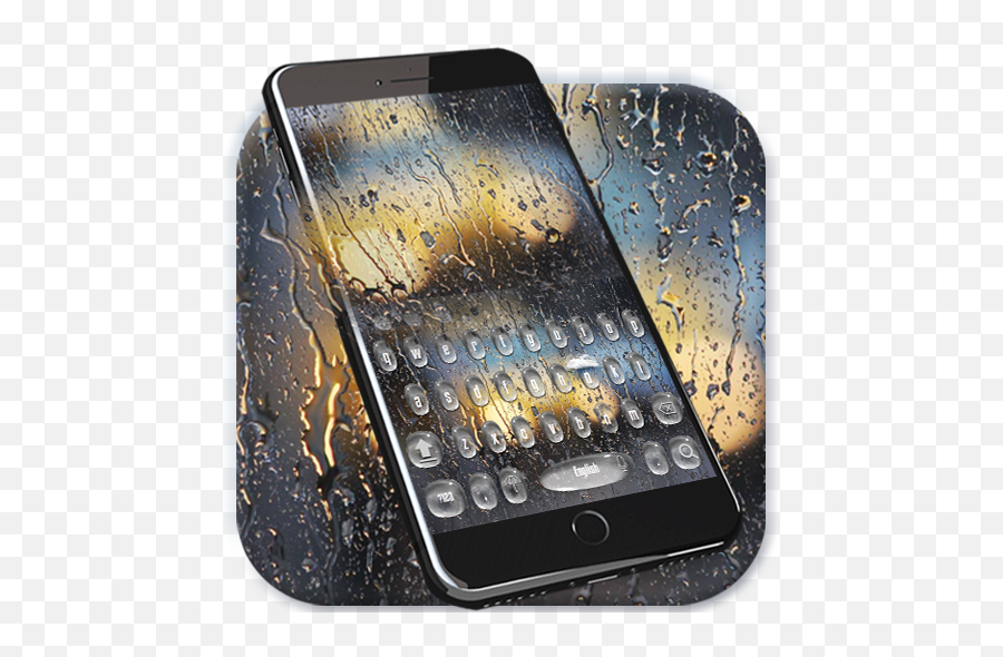 Download Rain Drop Keyboard Theme Rain Glass For Android Myket - Smartphone Emoji,Rain Drop Emoji