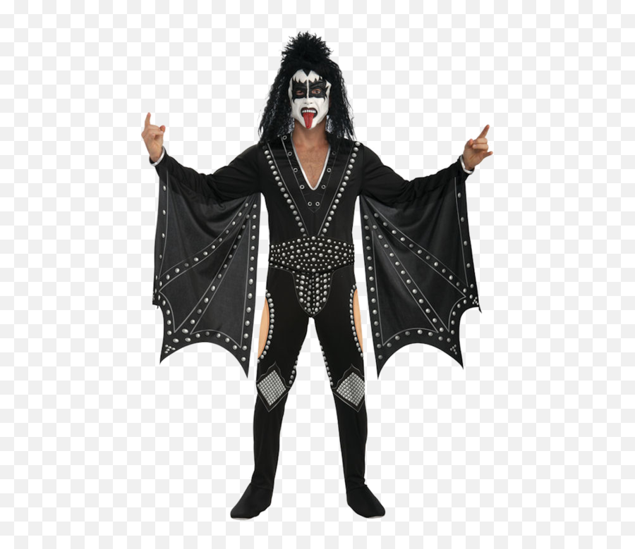 Hd The Demon Kiss Costume Gene Simmons C 1095947 - Png Kiss Disfraz Emoji,Hershey Kiss Emoji