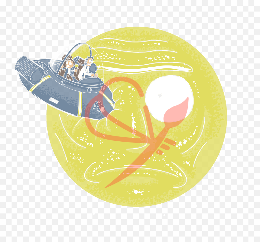 Download Hd Rick Y Morty To The Moon - Illustration Graphic Design Emoji,Rick Emoji