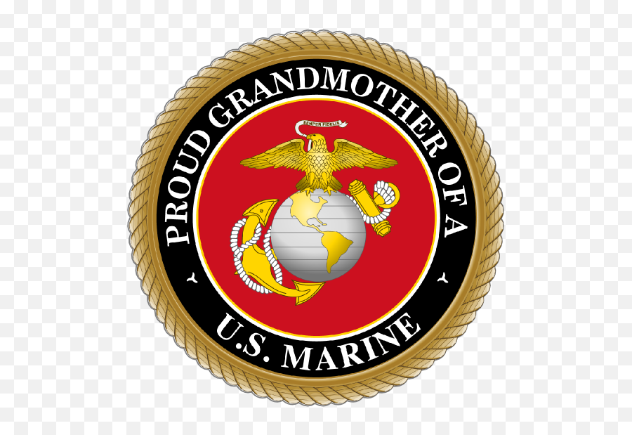 Proud Us Marine Grandmother Sticker - Proud Marine Mom Emoji,Emoji Proud