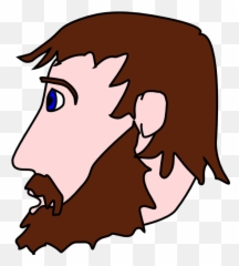 Beard Clipart 7 - Clipartix Man Head Side Vector Emoji,Goatee Emoji