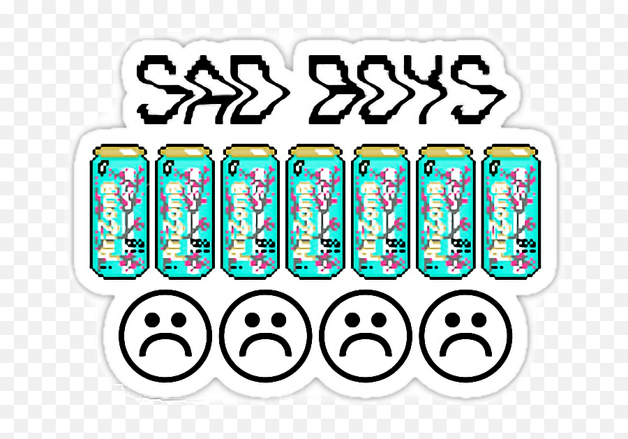 Sad - Sticker By Luziana Victoria Medina Yung Lean Emoji,Arizona Emoji