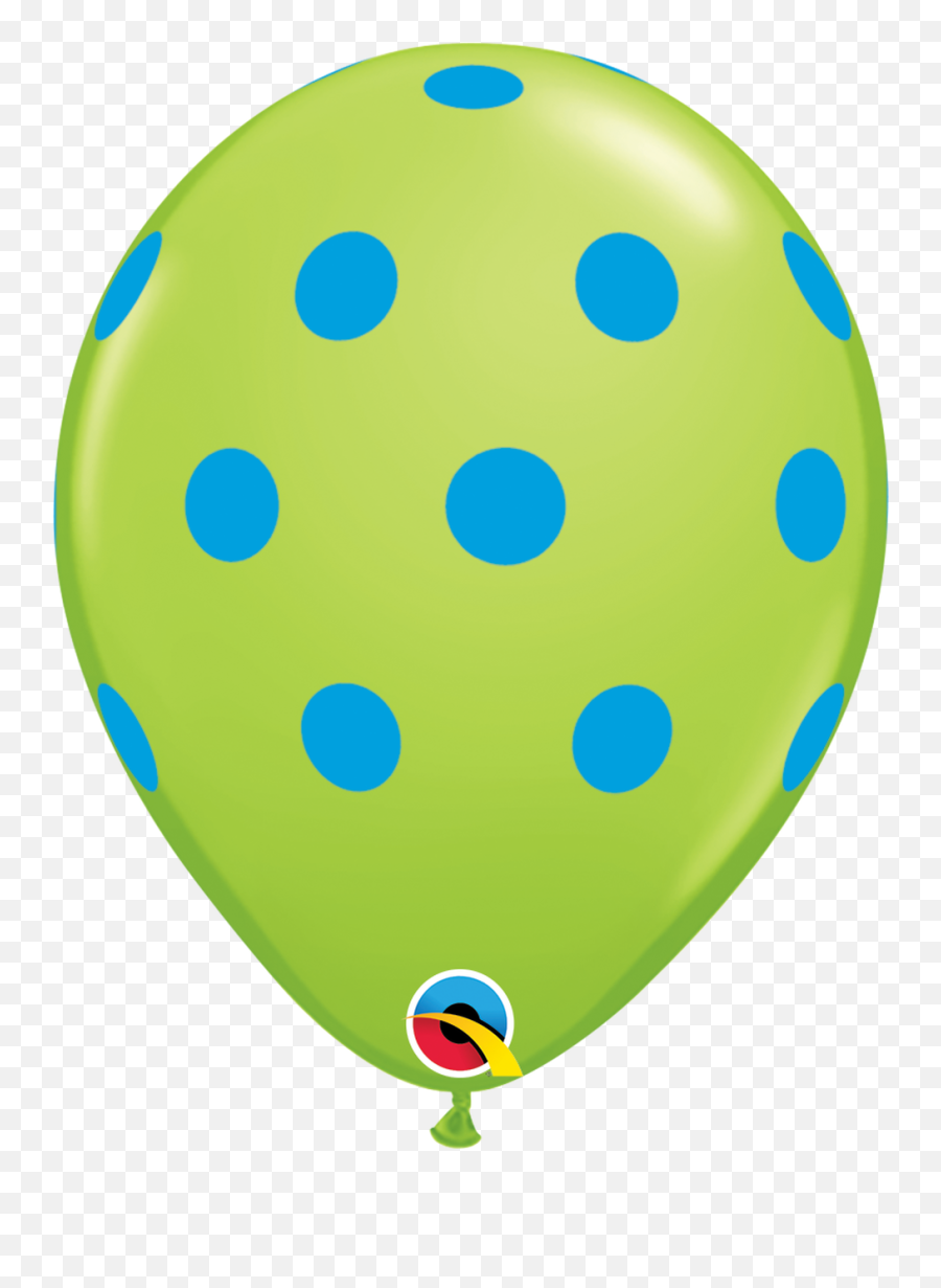 11 Big Polka Dots Colorful - 50 Ct Balloons Polka Dots Clip Art Emoji,Lg Stock Emojis
