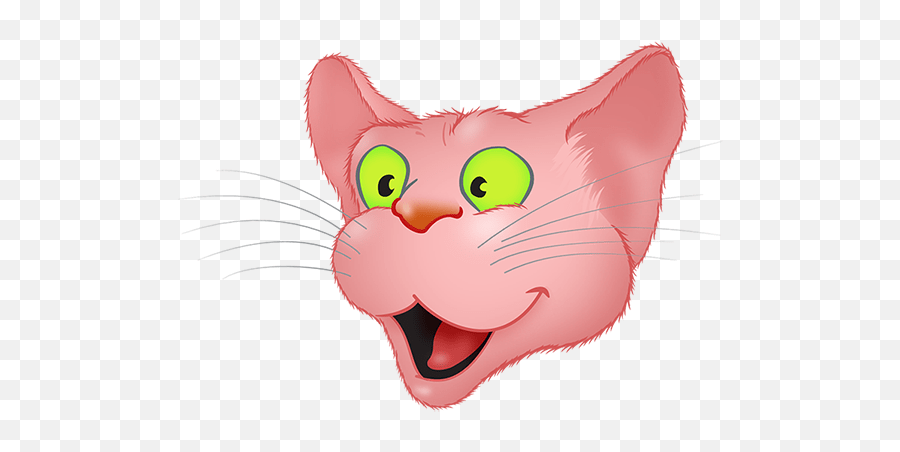 Download Pink Cat Emoji Messages Sticker - 2 Png Image With No Happy,Cat Emoji
