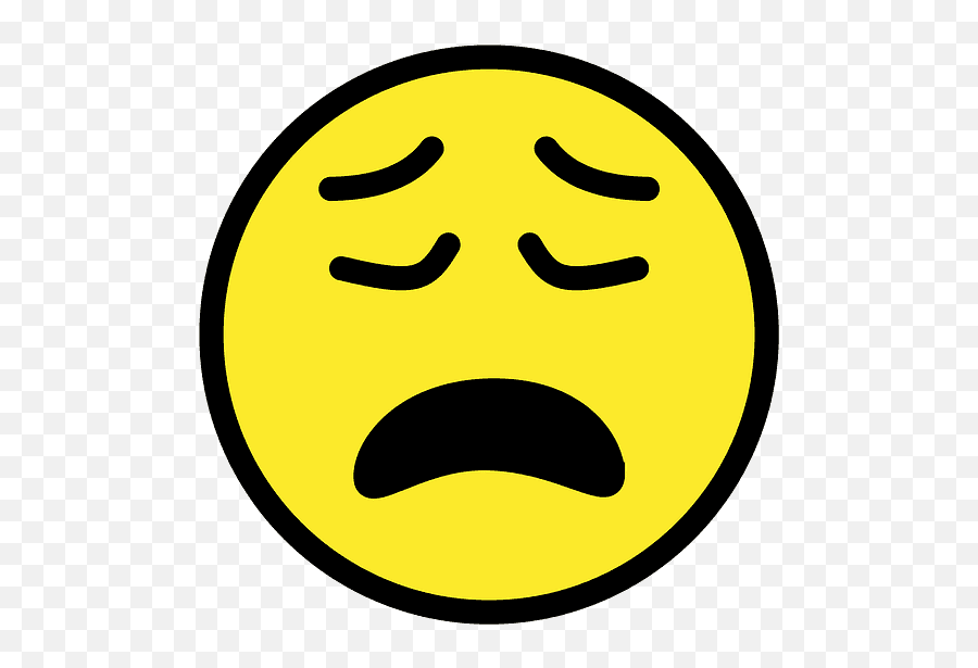 Weary Face Emoji Clipart - Tired Emoji,Weary Face Emoji
