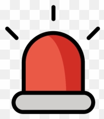 Police Car Light Emoji Clipart - Gyrophare Clipart,Police Car Emoji