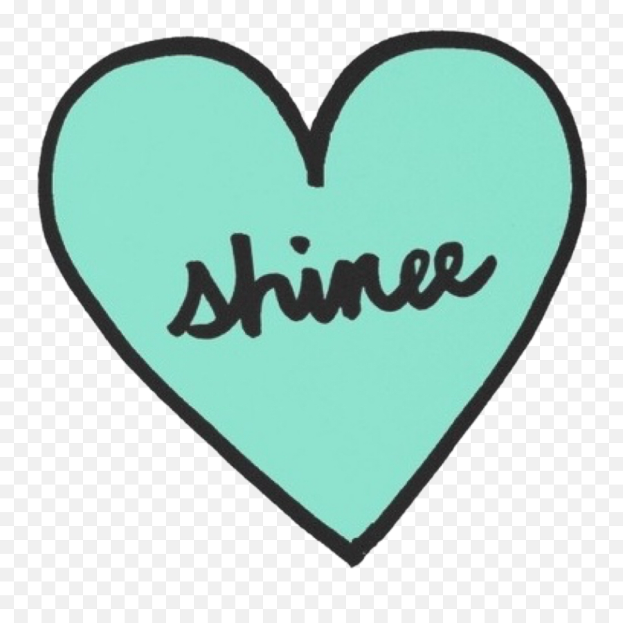 Shinee Sticker Kpop Music Shawol Heart - Shinee Stickers Png Emoji,Korean Heart Emoji