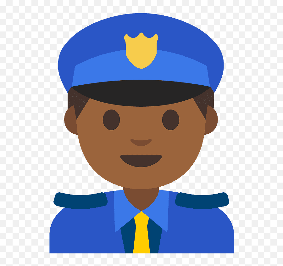 Man Police Officer Emoji Clipart - Emoji Policier Png,Policeman Emoji