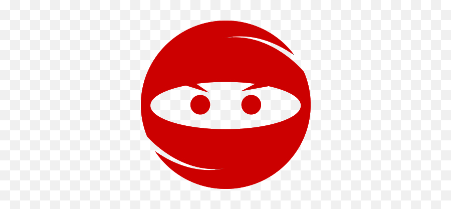Red - Red Ninja Head Png Emoji,Ninja Emoticon