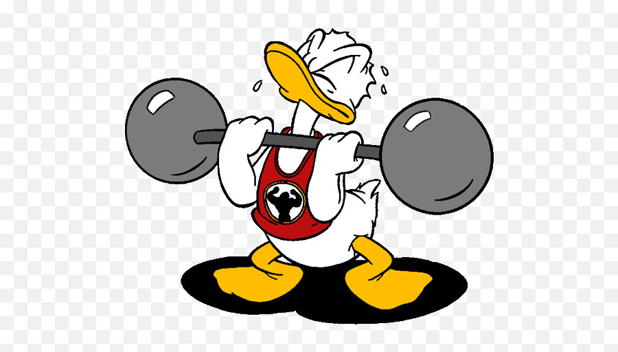 Pin On Anything Donald Duck - Donald Duck Gym Emoji,Weight Lifting Emoji