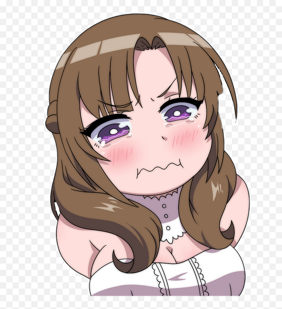 Meme Anime Search Sticker - Mamako Pout Emoji,Mad Emoji Meme