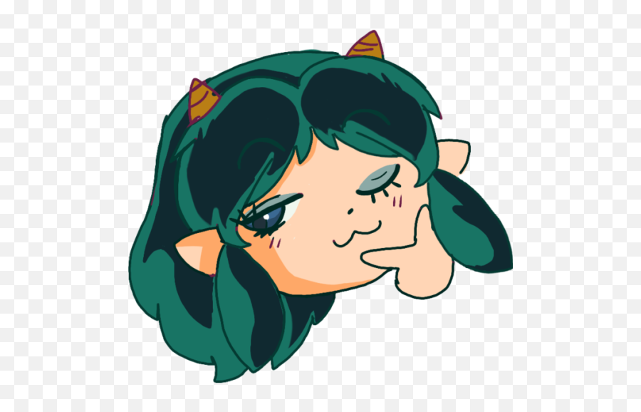 Lum Urusei Yatsura - Lum Discord Emoji,Thinking Emoji Anime