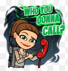 Theres - Ghostbuster Bitmoji Emoji,Ghostbusters Emoji