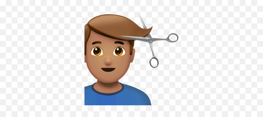 Hair Emoji Png - Boy Cutting Hair Emoji,Bride Emoji