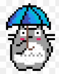 Pixilart - Totoro Pixel Art Emoji