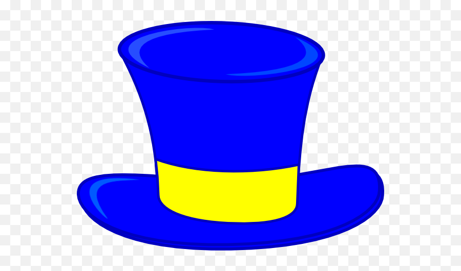 Cool Hat Clipart - Blue Top Hat Clipart Emoji,Top Hat Emoji