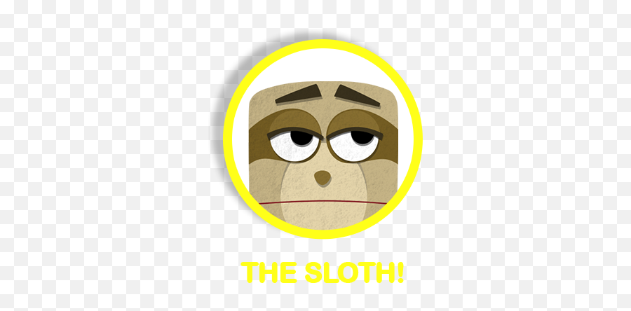Jr Mojo - Cartoon Emoji,Sloth Emoticon