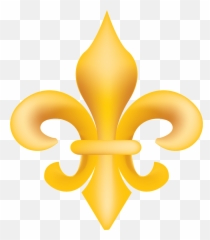 Clipart Fleur De Lis Gold - Transparent Fleur De Lis Png Emoji,Fleur De Lis Emoji