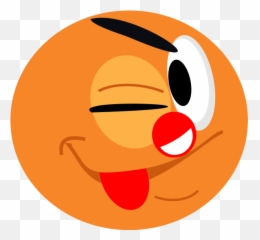 Vector Clip Art Of Smiley Clown Winking - Smiley Emoji,Kiss Emoji
