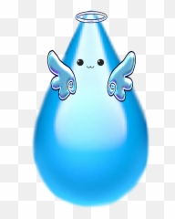 Sticker Teardrop Angel Emoji - Transparent