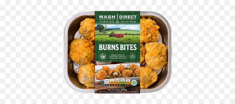 Burns Bites - Mash Direct Broccoli Emoji,Falafel Emoji