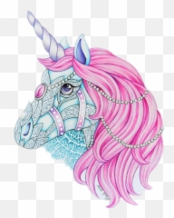 Unicorns Unicornio Pink Rainbow Animal - Cute Emoji