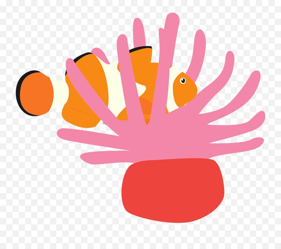 Sea Anemone And Clownfish Clipart Emoji,Clown Fish Emoji