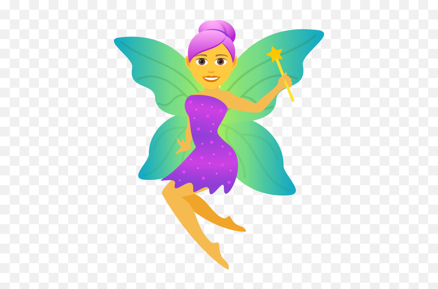 Emoji Fairy Woman Copypaste Wprock - Transparent Animated Fairies Gif,Siren Emoji