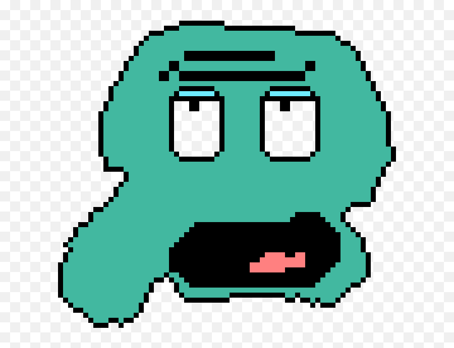 Squidward - Glitchtale Betty Soul Of Fear Clipart Large Pixel Lake Png Emoji,Soul Emoji