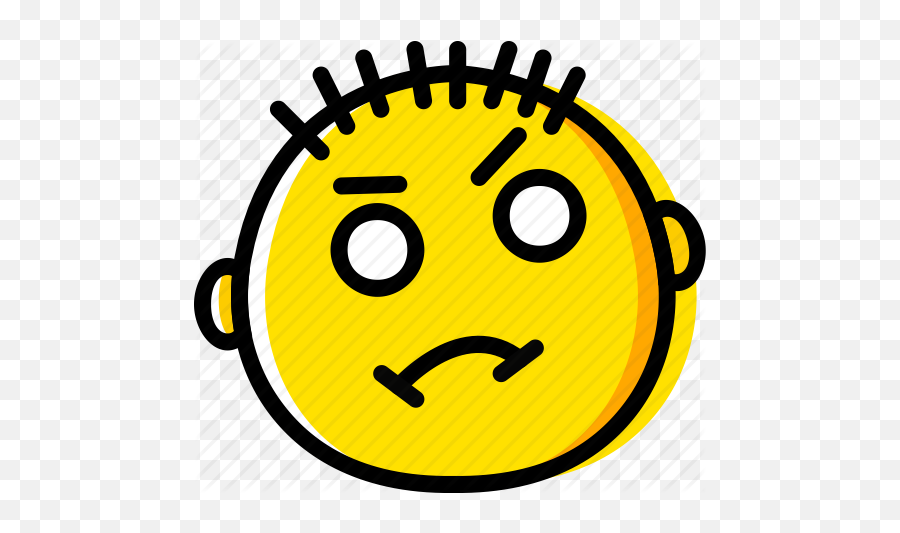 Emoji Emoticon Face Tough Icon - Icon Of Stunned,Tough Emoji