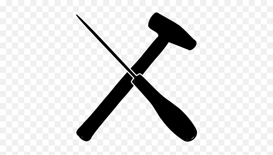 Hammer And Screwdriver - Hammer Emoji,Skull Gun Knife Emoji