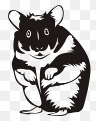 Free Small Baby Vectors - Black And White Hamster Clipart Emoji,Roll Eyes Emoticon