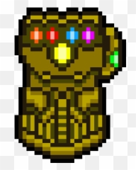 Infinity Gauntlet - Infinity Gauntlet Pixel Art Emoji,Infinity Emoticon