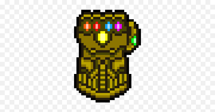 Infinity Gauntlet - Infinity Gauntlet Pixel Art Emoji,Infinity Emoticon
