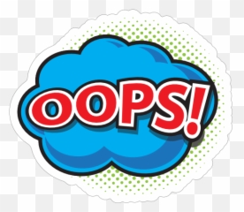 Oops Comic Sticker - Clip Art Emoji