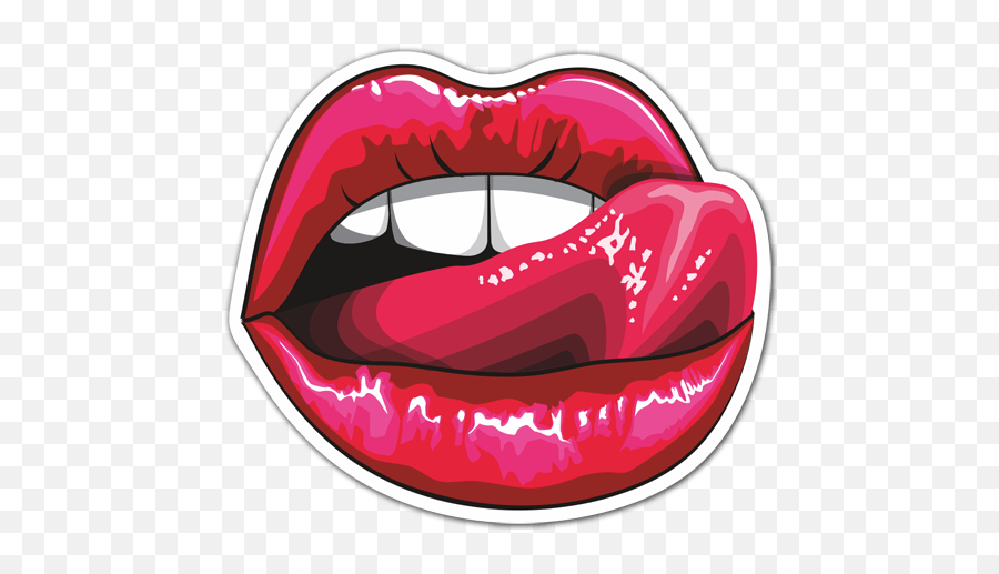 Licking Lips Clipart - Lip Biting Png Emoji,Emoji Licking Lips