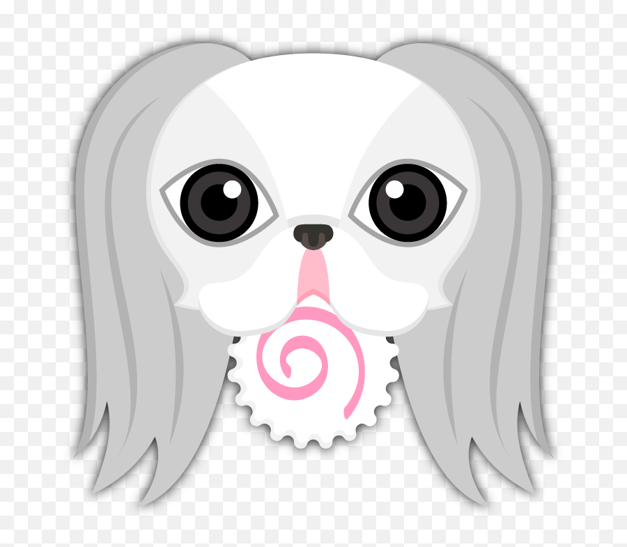 Japanese Chin Emoji Stickers Are You A - Japanese Chin,Pup Emoji