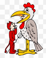 Halloween Costume Kids - Diablo Con Un Pollo Emoji