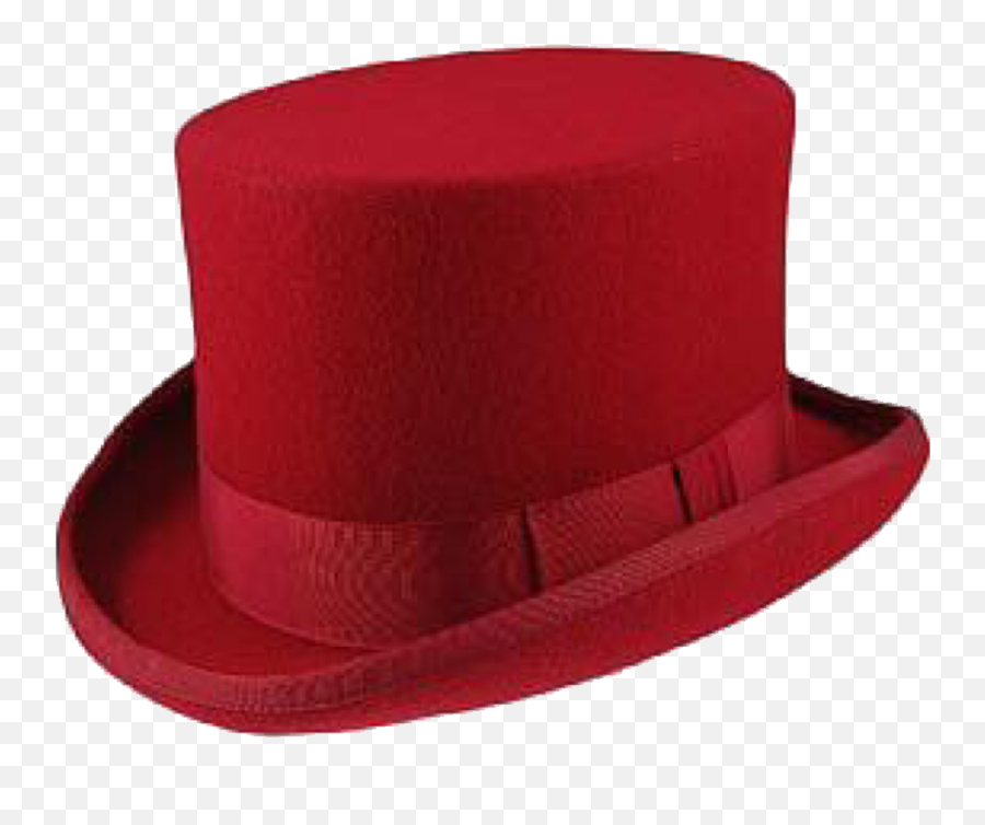 Hat Tophat Formal Red Accessories Costume Freetoedit - Cylinder Emoji,Top Hat Emoji