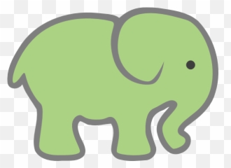 Free Green Elephant Cliparts Download - Elephant Clip Art Emoji,Elephant Emoticon