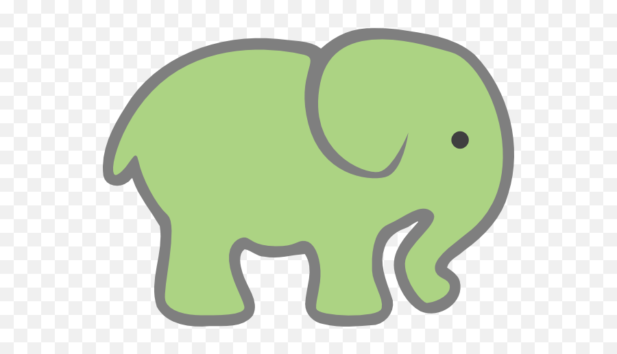 Free Green Elephant Cliparts Download - Elephant Clip Art Emoji,Elephant Emoticon