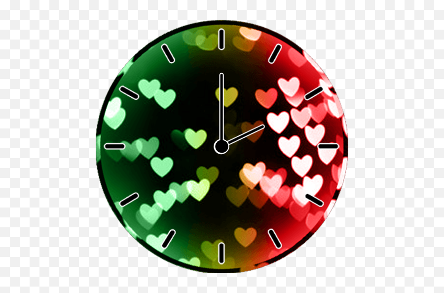 Reggae Love Clock - Bokeh Emoji,Reggae Emoji
