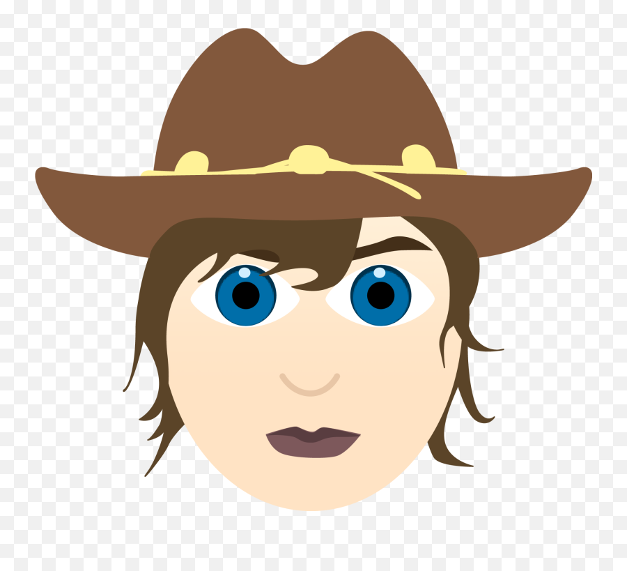 Download Waling Dead Emoji Carl Grimes Dailydot - Emojis The Walking Dead,Cowboy Emoji Png