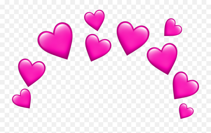 Heart Hearts Crown Emoji Emojis Png Transpernt - Transparent Heart Crown Png,Heart Emojis Png