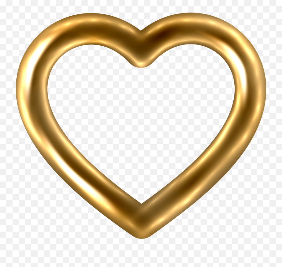 Gold Hearts Transparent Png Clipart Free Download - Golden Heart Png Transparent Emoji,Gold Heart Emoji