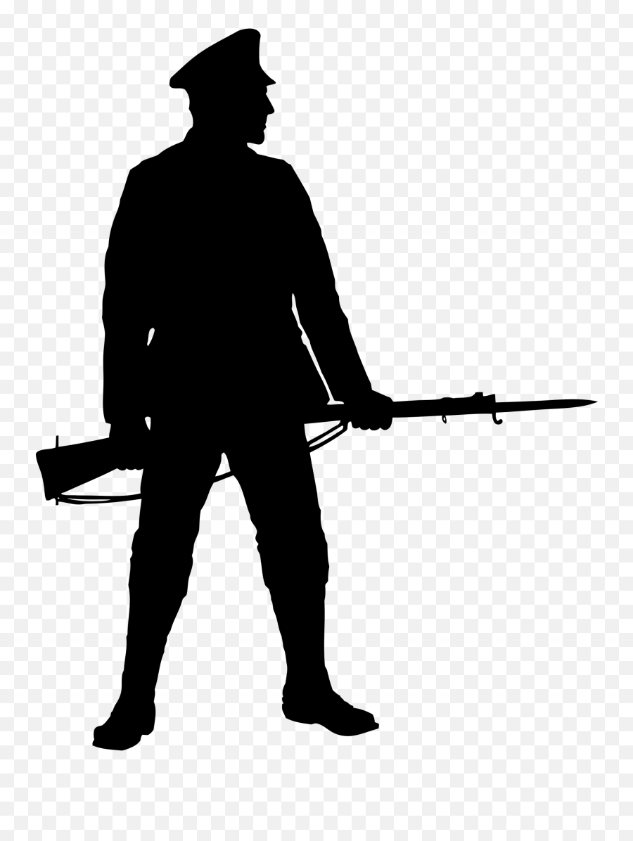 Free Gun To Head Silhouette Download - Ww1 Silhouette Soldier Png Emoji,Emoji Man Vs Woman Gun