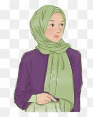 Muslim Moslem Islam Hijab - Hipster Hijab Cartoon Emoji,Hijab Emoji