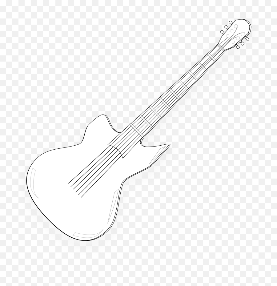 Clipart Stars Guitar Transparent - Bass Guitar Emoji,Acoustic Guitar Emoji