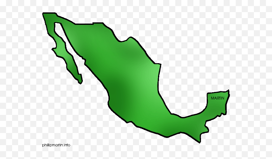 Clip Art Mexico Map Clipart - Mexico Map Emoji,Mexican Flag Emoji Iphone