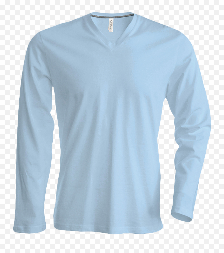 Blue Long Sleeve T Shirt Mens Clipart - Tricouri Cu Maneca Lunga Barbati Emoji,Emoji Long Sleeve Shirt